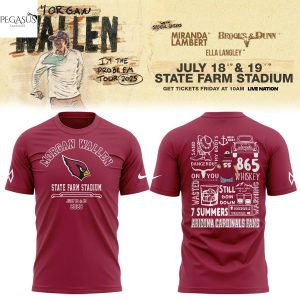 Morgan Wallen x Arizona Cardinals Im The Problem Tour 2025 3D T-Shirt
