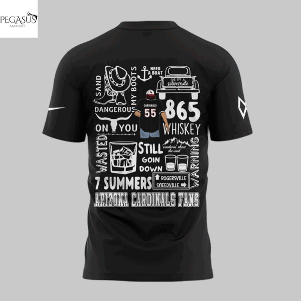 Morgan Wallen x Arizona Cardinals Im The Problem Tour 2025 3D T-Shirt – Black