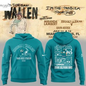 MW – Miami Dolphins Im The Problem Tour Hoodie