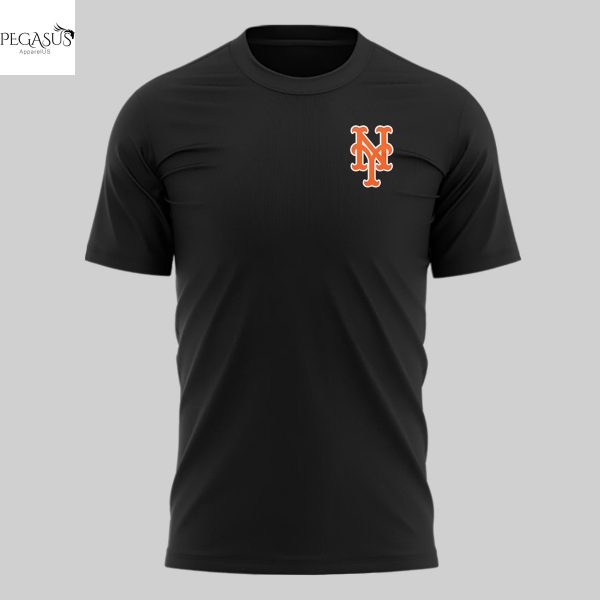 New York Mets Block Party David Wright 3D T-Shirt – Black