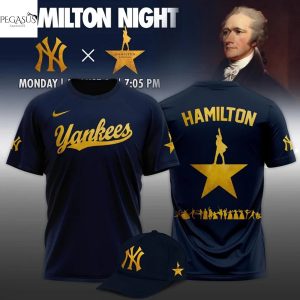 New York Yankees x Hamilton 2025 3D T-Shirt