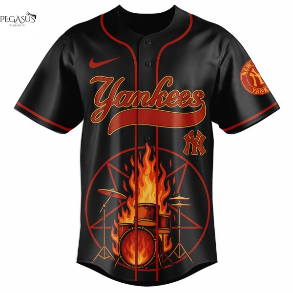 New York Yankees x Motley Crue Baseball Jersey