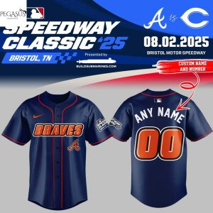 Personalized Atlanta Braves Speedway Classic 25 Baseball Jersey