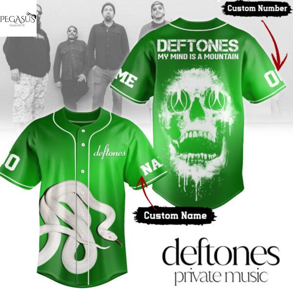Personalized Deftones My Mine Is A Mountain Baseball Jersey