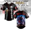 Detroit Lions x Ghost World Tour 2025 Baseball Jersey – Purple