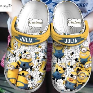 Personalized Team Minions Cartoon Crocs