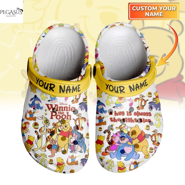 Personalized Winnie The Pooh A Hug Is Always The Right Size Crocs