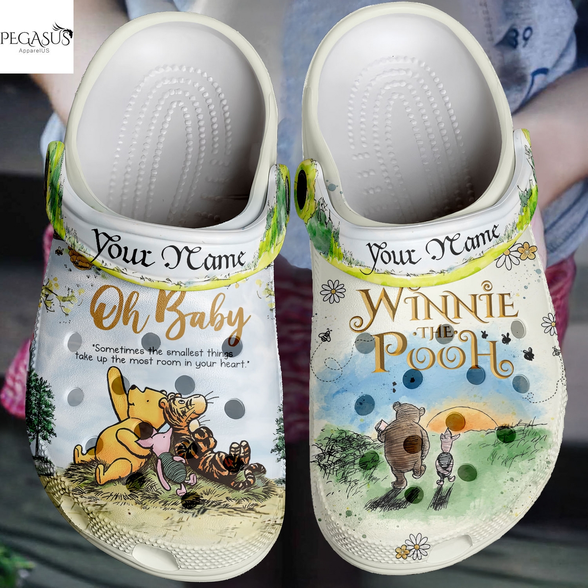 Personalized Winnie The Pooh Oh Baby Crocs Personalized Winnie The Pooh Oh Baby Crocs
