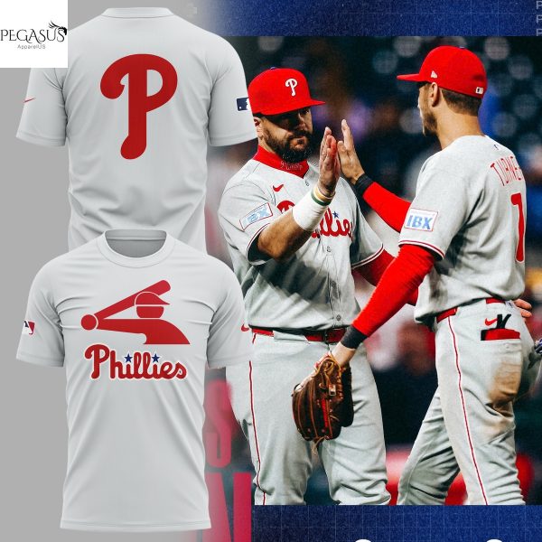 Philadelphia Phillies Baseball Stickman 3D T-Shirt