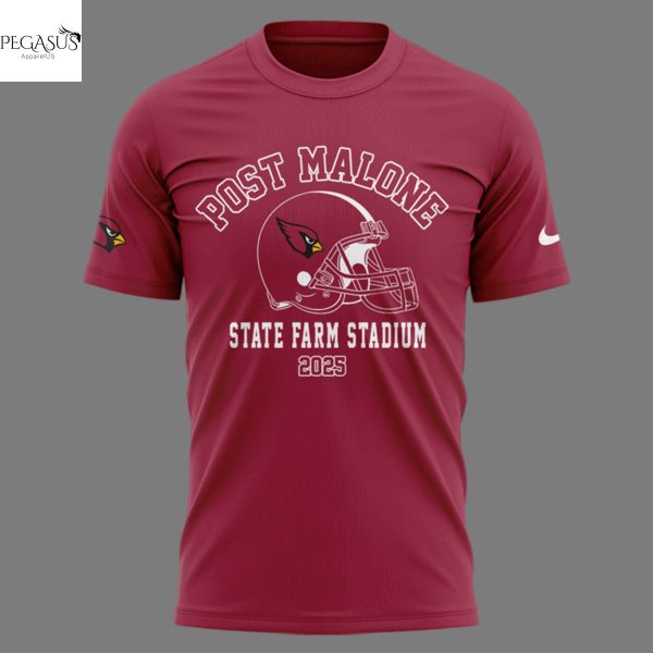 Post Malone x Arizona Cardinals State Farm Stadium 2025 3D T-Shirt
