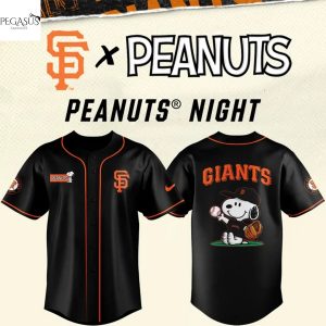 San Francisco Giants Peanuts Snoopy Baseball Jersey