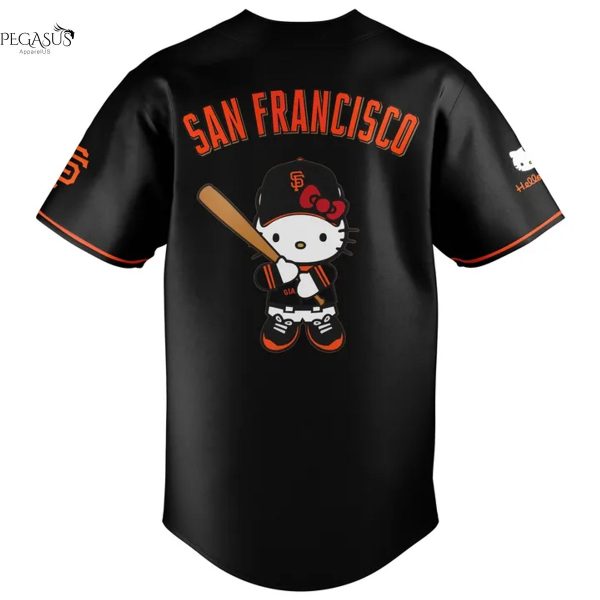 San Francisco Giants Sweet Style Kitty Charm Baseball Jersey