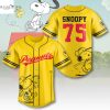 Snoopy 2025 Happiness Is 75 Years Of Peanuts Baseball Jersey