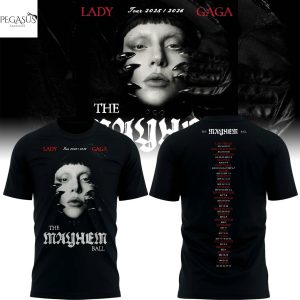 The Mayhem Ball Tour 2025-2026 Lady Gaga 3D T-Shirt