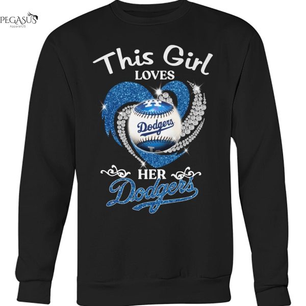 This Girl Loves Her Los Angeles Dodgers Unisex T-Shirt