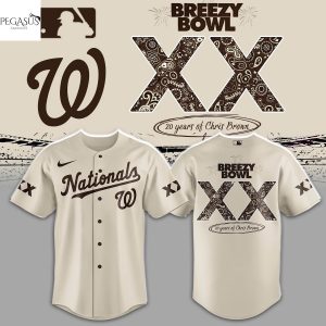 Washington Nationals x Chris Brown Breezy Bowl XX 2025 Baseball Jersey