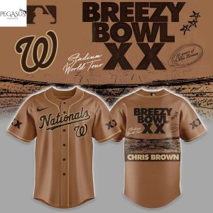 Washington Nationals x Chris Brown Breezy Bowl XX Baseball Jersey