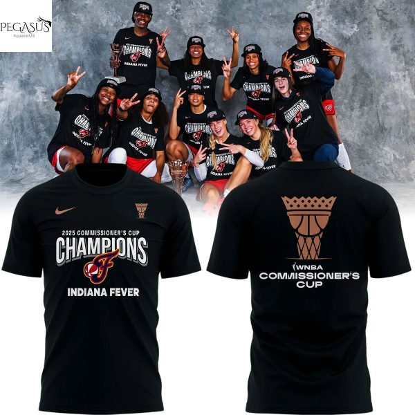 WNBA Commissioner Cup Champions 2025 Indiana Fever 3D T-Shirt