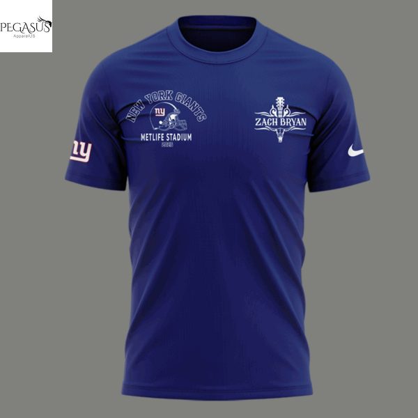 Zach Bryan x New York Giants Kings Of Leon 2025 3D T-Shirt