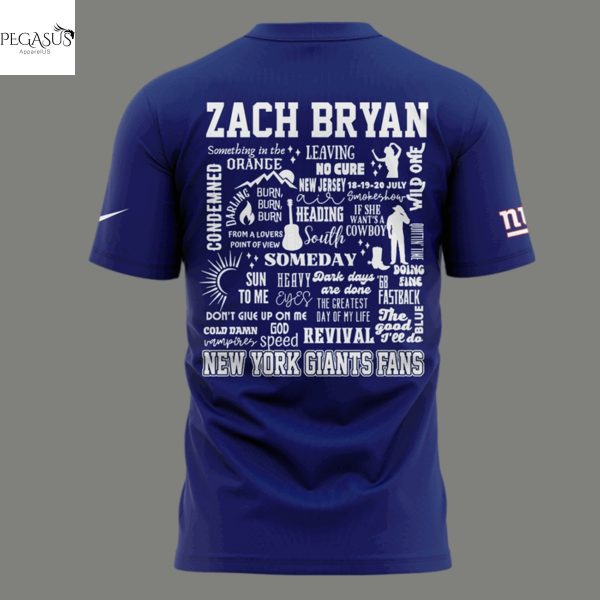 Zach Bryan x New York Giants Kings Of Leon 3D T-Shirt