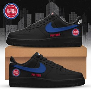 Detroit Pistons Blackout 2025 Air Force 1
