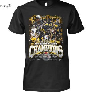 2025 Pittsburgh Steelers AFC North Division Champions Signature Unisex T-Shirt