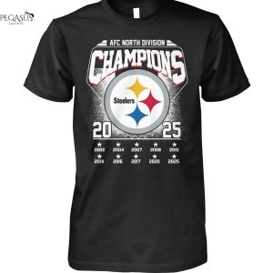 2025 Pittsburgh Steelers AFC North Division Champions Unisex T-Shirt