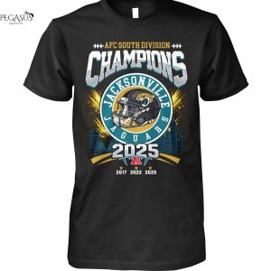 Jacksonville Jaguars 2025 AFC South Division Champions Unisex T-Shirt
