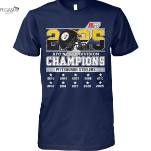 Pittsburgh Steelers AFC North Division Champions Unisex T-Shirt