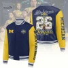 Michigan Wolverines 2026 NCAA Men’s Basketball National Champs Baseball Jacket Michigan Wolverines 2026 NCAA Men’s Basketball National Champs Baseball Jacket