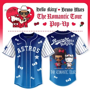Bruno Mars Hello Kitty The Romantic Tour Houston Astros Baseball Jersey