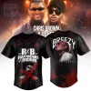 Chris Brown Usher R&B Music Tour Fan Baseball Jersey