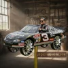 dale earnhardt 3 nascar goodwrench service race car garden wind spinner 03 close up detail.webp