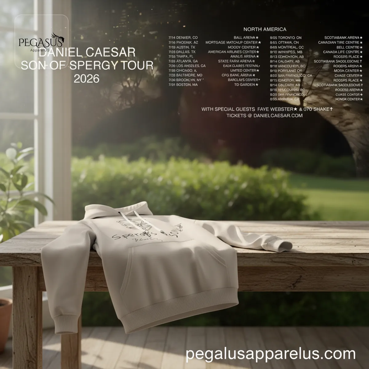 Daniel Caesar Son Of Spergy 2026 Tour Official Hoodie Daniel Caesar Son Of Spergy 2026 Tour Official Hoodie