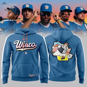 Milwaukee Brewers WisCo City Connect Blue Graphic Hoodie